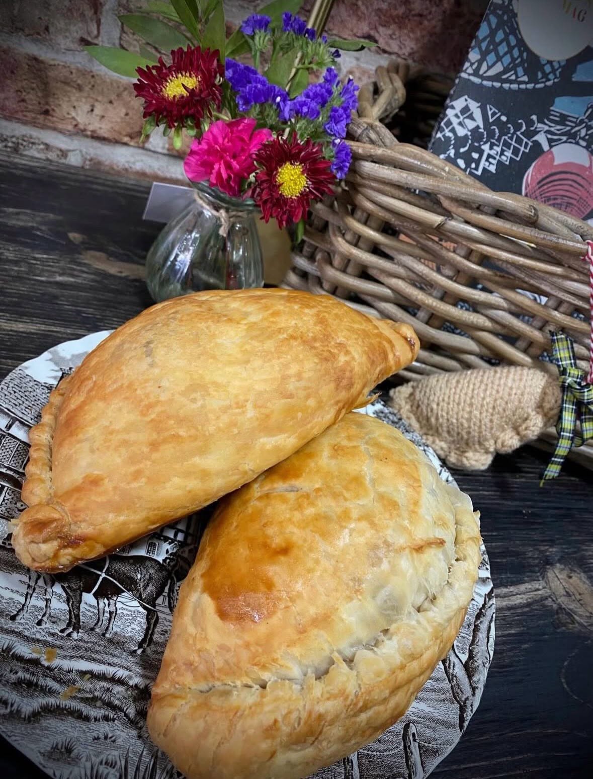 Golden Cornish pasties from Pirate Pasties